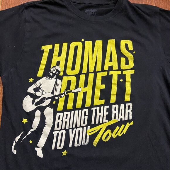 Thomas Rhett Bring The Bar To You Tour Concert Merch Black T-Shirt Unisex Large - Picture 2 of 8